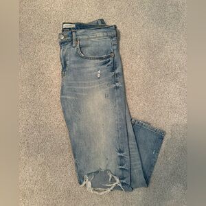 Zara distressed denim size 6